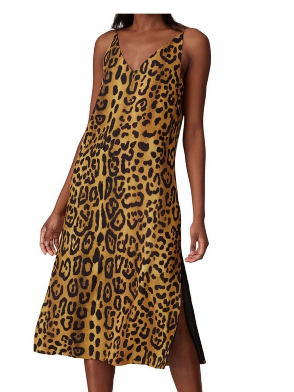 Adam Lippes Collective Leopard Cami Dress Size 14 Leopard Print Slip Dress